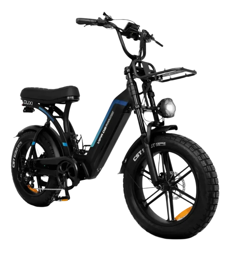 Bicicleta Elétrica Ouxi Q8 1000W de quadro aberto