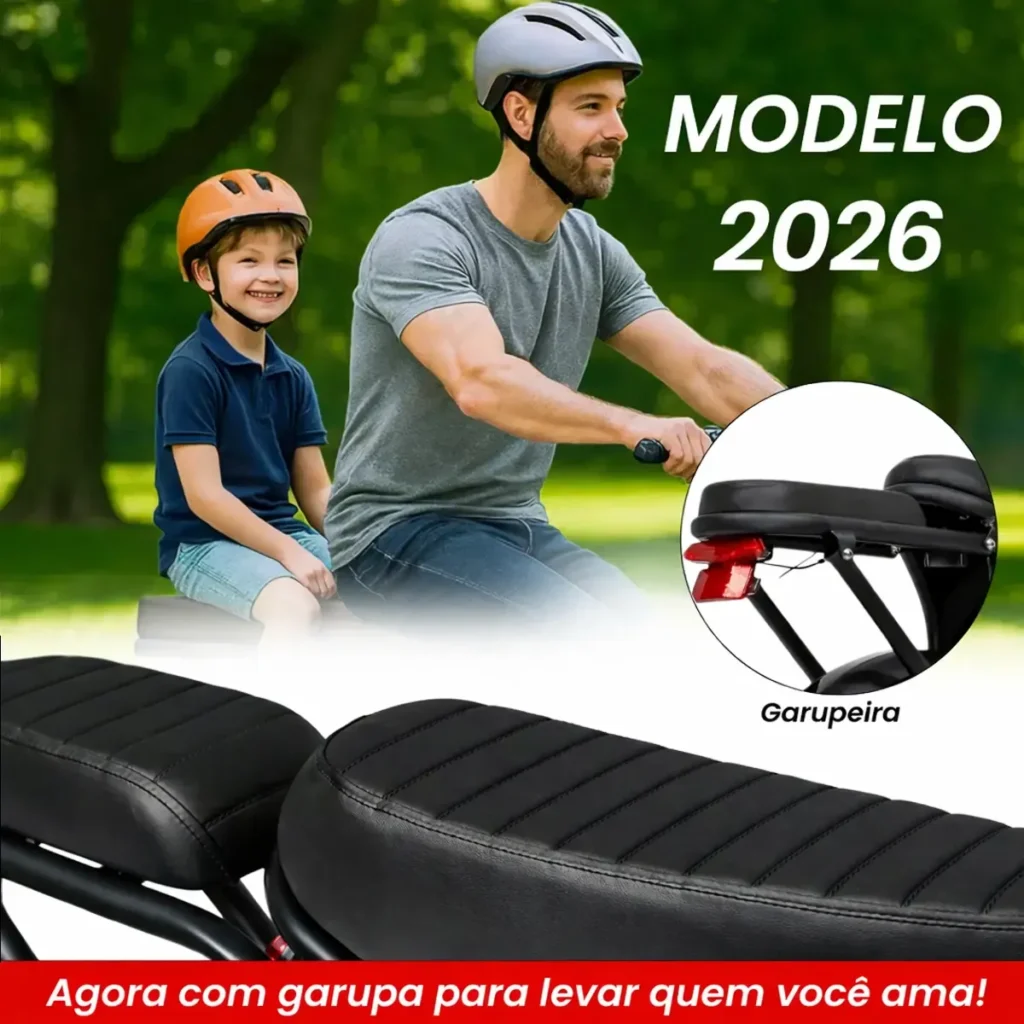 Bicicleta Elétrica Bikelete V8 1000W 50km/h